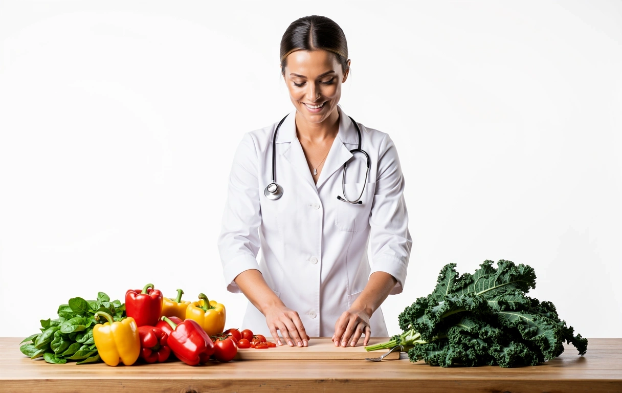 Nutritionist planning healthy meals